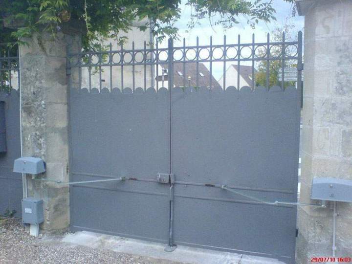 Portail alu PVC bois Chaumont en Vexin